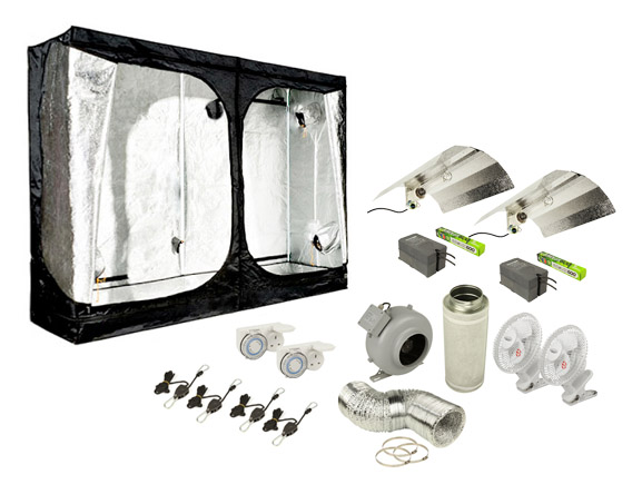 HE Complete Grow tent Kit 240cm x 120cm x200cm HE Complete Grow tent Kit 240cm x 120cm x200cm