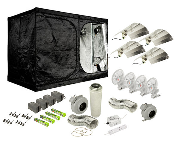 HE Complete Grow tent Kit 240cm x 240cm x200cm HE Complete Grow tent Kit 240cm x 240cm x200cm